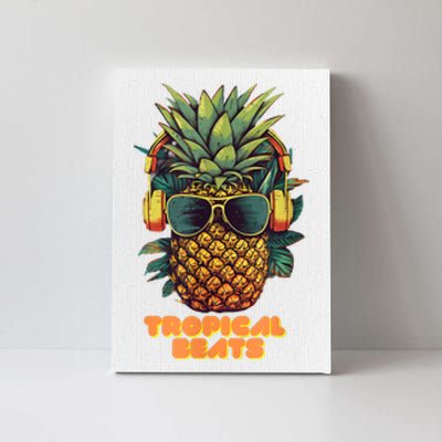 Tropical Beats Pineapple DJ Fun And Unique Graphic Canvas