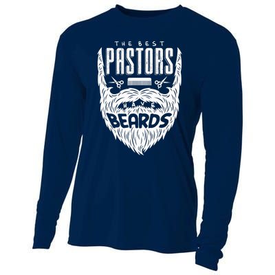 The Best Pastors Have Beards Funny Appreciation Gift For Cooling Performance Long Sleeve Crew