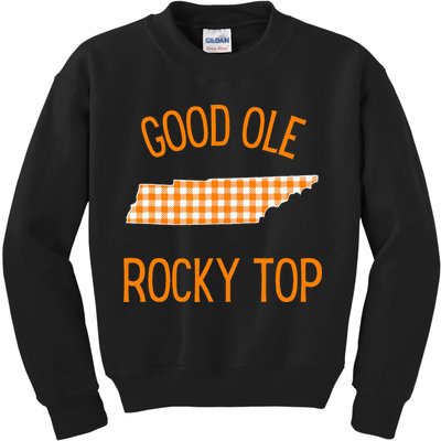 Tennessee Buffalo Plaid Classic Cute Tennessee Kids Sweatshirt