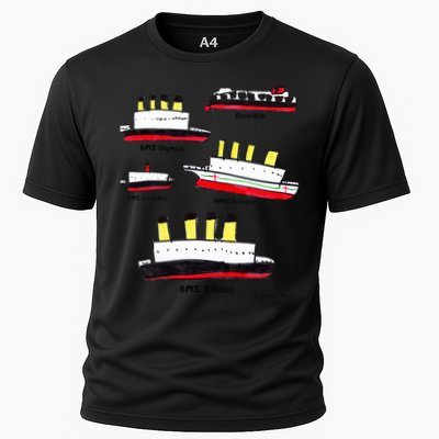Titanic Britanic Poseidon Carpathia Famous Ship Gift. Cooling Performance Crew T-Shirt