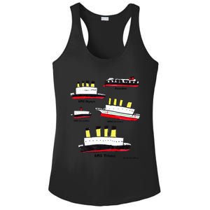 Titanic Britanic Poseidon Carpathia Famous Ship Gift. Ladies PosiCharge Competitor Racerback Tank