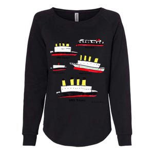 Titanic Britanic Poseidon Carpathia Famous Ship Gift. Womens California Wash Sweatshirt