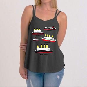 Titanic Britanic Poseidon Carpathia Famous Ship Gift. Women's Strappy Tank