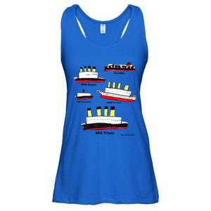 Titanic Britanic Poseidon Carpathia Famous Ship Gift. Ladies Essential Flowy Tank