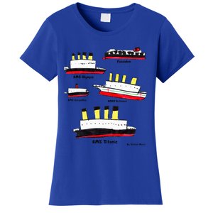 Titanic Britanic Poseidon Carpathia Famous Ship Gift. Women's T-Shirt