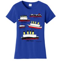 Titanic Britanic Poseidon Carpathia Famous Ship Gift. Women's T-Shirt