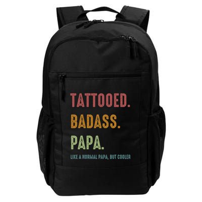 Tattooed Badass Papa Inked FatherS Day Present Backpack