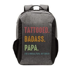 Tattooed Badass Papa Inked FatherS Day Present Vector Backpack