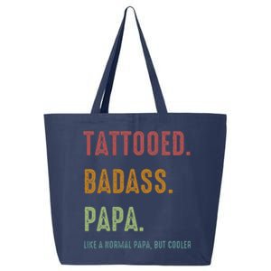 Tattooed Badass Papa Inked FatherS Day Present 25L Jumbo Tote