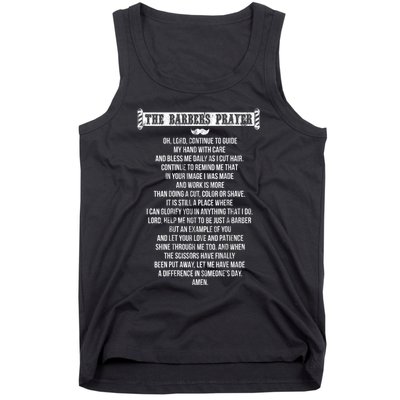 The Barber's Prayer Funny Tank Top