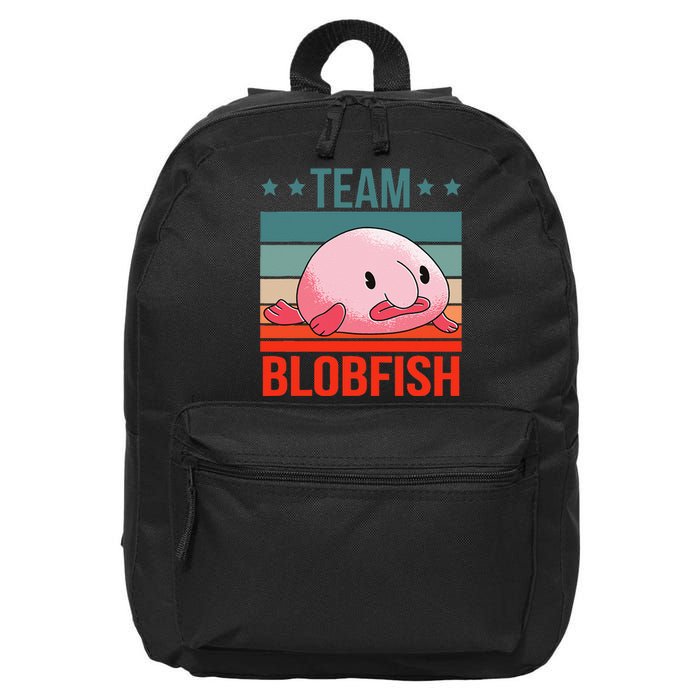 Team Blobfish Quote Deep Sea Fish Blobfish 16 in Basic Backpack