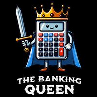 The Banking Queen Funny Illustration Calculator Sustainable Bucket Hat