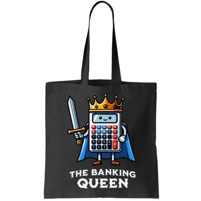 The Banking Queen Funny Illustration Calculator Bag