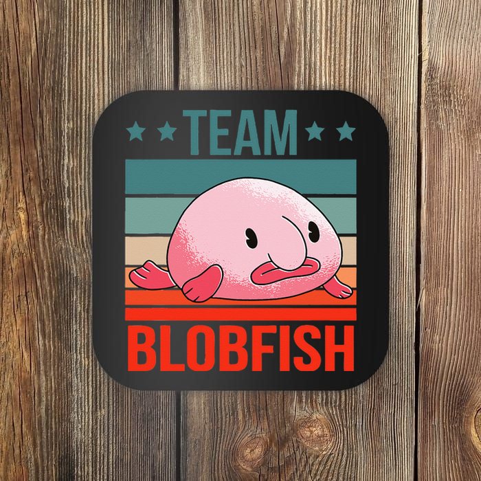 Team Blobfish Quote Deep Sea Fish Blobfish Coaster