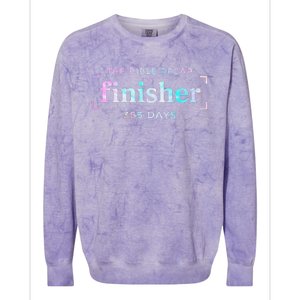 The Bible Recap Finisher 365 Days Gift Colorblast Crewneck Sweatshirt