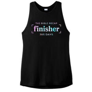 The Bible Recap Finisher 365 Days Gift Ladies PosiCharge Tri-Blend Wicking Tank