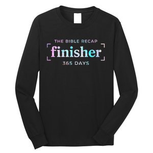 The Bible Recap Finisher 365 Days Gift Long Sleeve Shirt