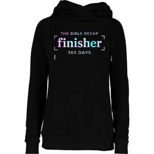 The Bible Recap Finisher 365 Days Gift Womens Funnel Neck Pullover Hood