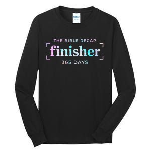 The Bible Recap Finisher 365 Days Gift Tall Long Sleeve T-Shirt