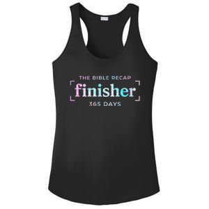 The Bible Recap Finisher 365 Days Gift Ladies PosiCharge Competitor Racerback Tank