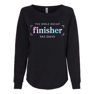 The Bible Recap Finisher 365 Days Gift Womens California Wash Sweatshirt