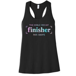 The Bible Recap Finisher 365 Days Gift Women's Racerback Tank