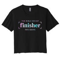 The Bible Recap Finisher 365 Days Gift Women's Crop Top Tee