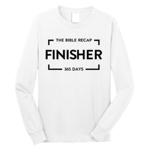 The Bible Recap Finisher 365 Days Gift Long Sleeve Shirt