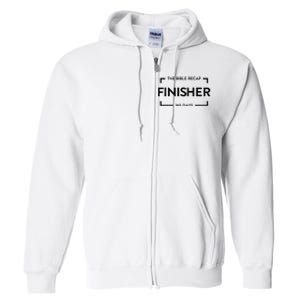 The Bible Recap Finisher 365 Days Gift Full Zip Hoodie