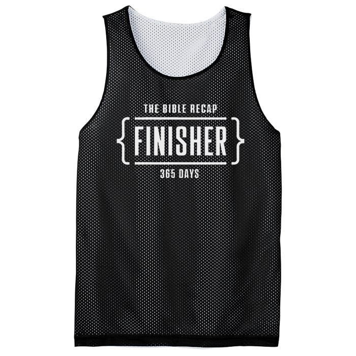 The Bible Recap Finisher 365 Days Mesh Reversible Basketball Jersey Tank