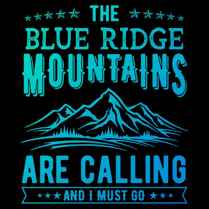 The Blue Ridge Mountains Are Calling And I Must Go Funny Gift Drawstring Bag