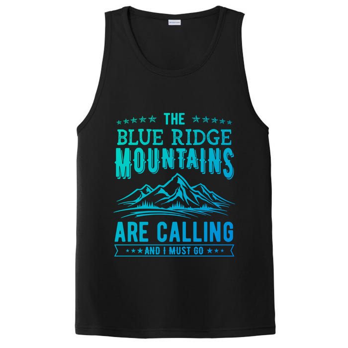 The Blue Ridge Mountains Are Calling And I Must Go Funny Gift PosiCharge Competitor Tank