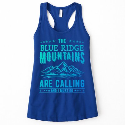The Blue Ridge Mountains Are Calling And I Must Go Funny Gift Womens Tank Top