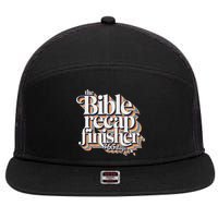 The Bible Recap Finisher 365 Days Christian Journey 7 Panel Mesh Trucker Snapback Hat