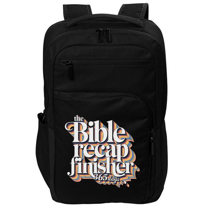 The Bible Recap Finisher 365 Days Christian Journey Impact Tech Backpack