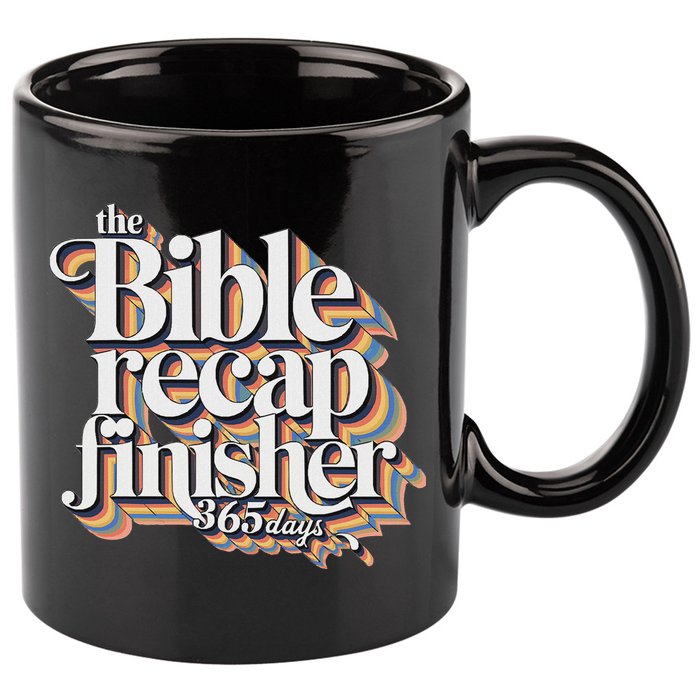 The Bible Recap Finisher 365 Days Christian Journey 11oz C Handle Ceramic Mug