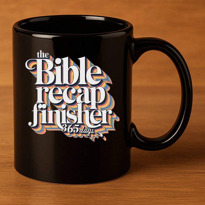 The Bible Recap Finisher 365 Days Christian Journey 11oz C Handle Ceramic Mug