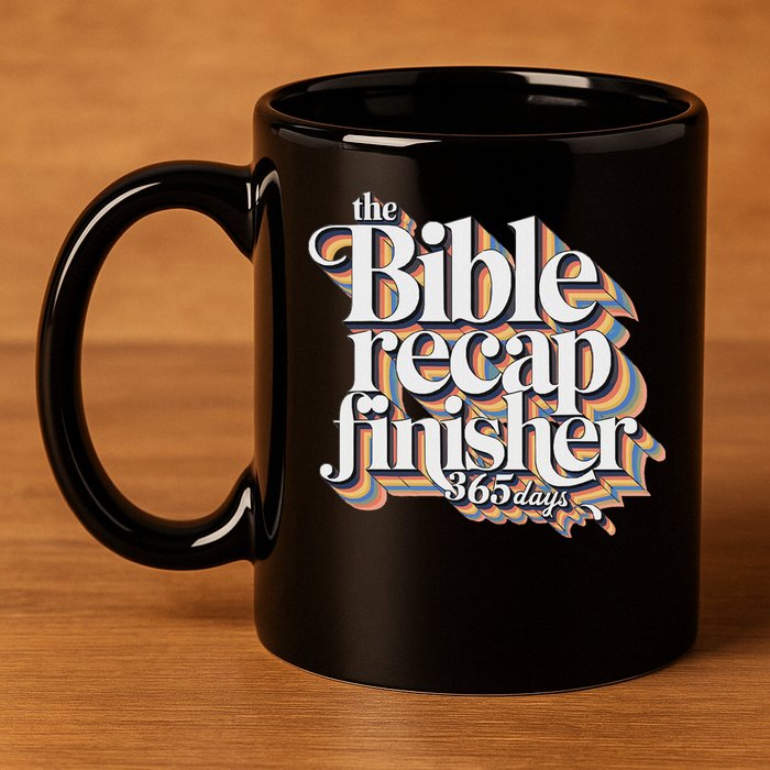 The Bible Recap Finisher 365 Days Christian Journey 11oz C Handle Ceramic Mug
