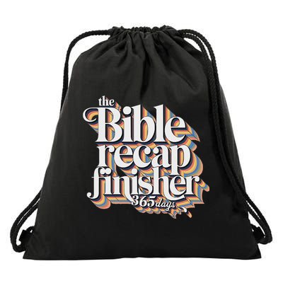 The Bible Recap Finisher 365 Days Christian Journey Drawstring Bag