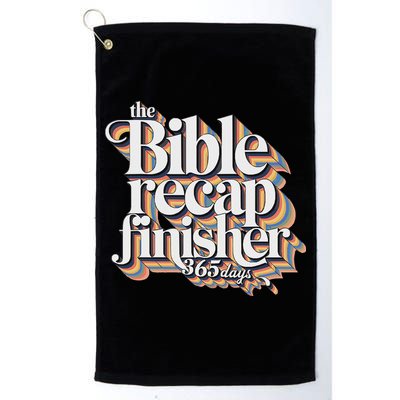 The Bible Recap Finisher 365 Days Christian Journey Golf Towel