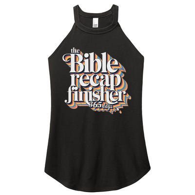 The Bible Recap Finisher 365 Days Christian Journey Women's Perfect Tri Rocker Tank