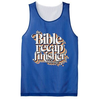 The Bible Recap Finisher 365 Days Christian Journey Mesh Reversible Basketball Jersey Tank