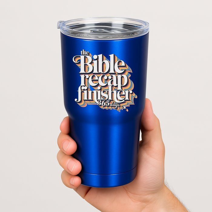 The Bible Recap Finisher 365 Days Christian Journey Tumbler