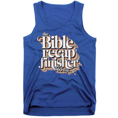 The Bible Recap Finisher 365 Days Christian Journey Tank Top
