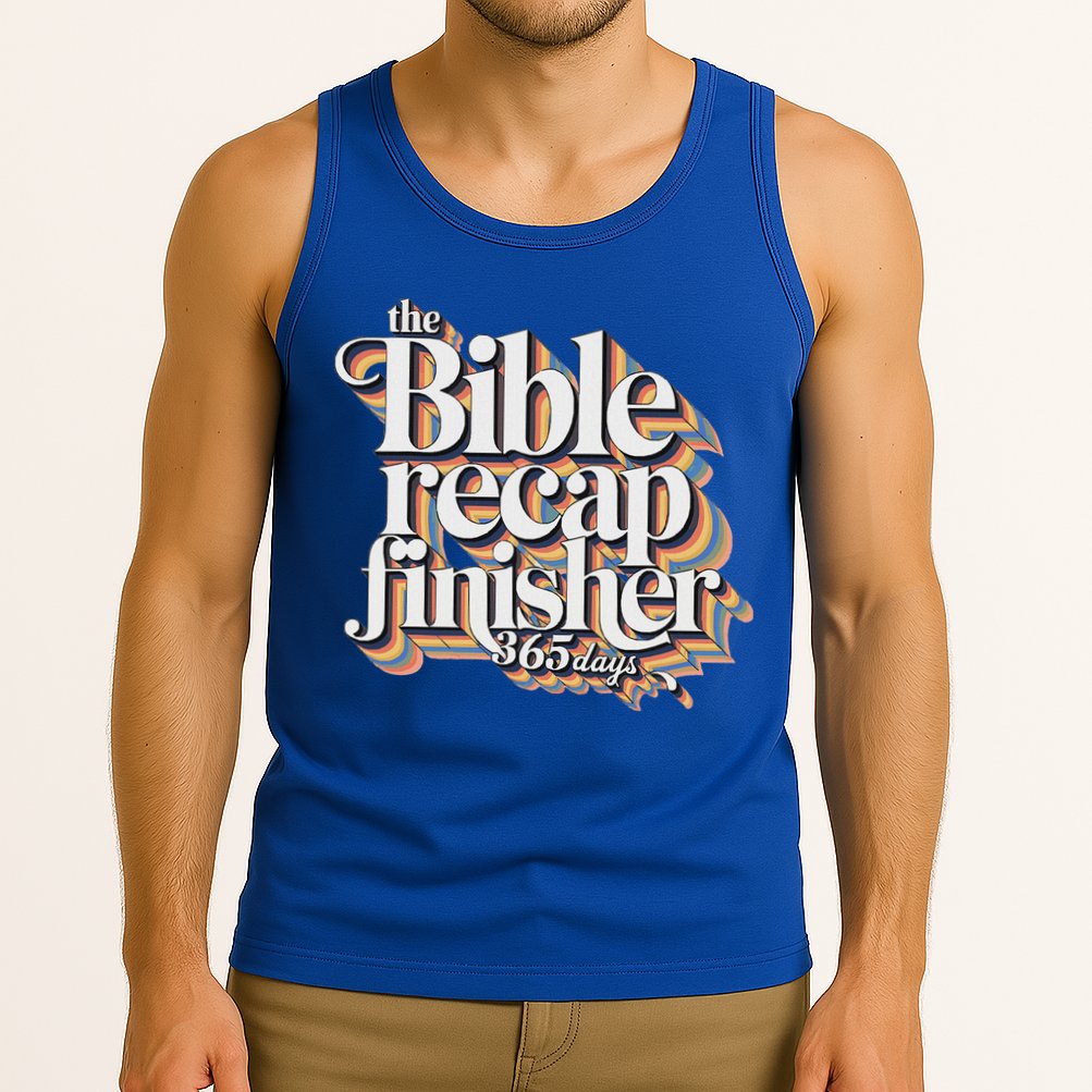 The Bible Recap Finisher 365 Days Christian Journey Tank Top