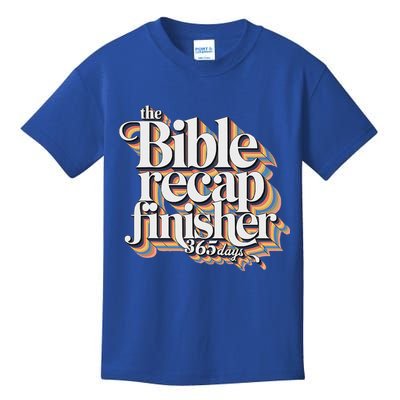 The Bible Recap Finisher 365 Days Christian Journey Kids T-Shirt