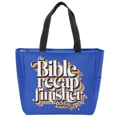 The Bible Recap Finisher 365 Days Christian Journey Zip Tote Bag
