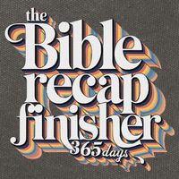 The Bible Recap Finisher 365 Days Christian Journey Cotton Canvas Backpack