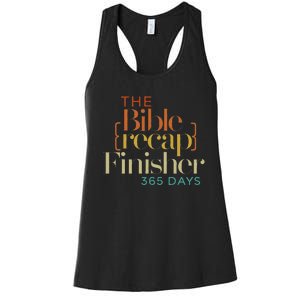 The Bible Recap Finisher 365 Days Women's Racerback Tank