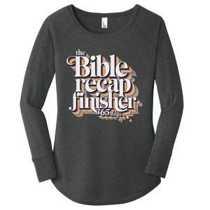 The Bible Recap Finisher 365 Days Christian Journey Women's Perfect Tri Tunic Long Sleeve Shirt